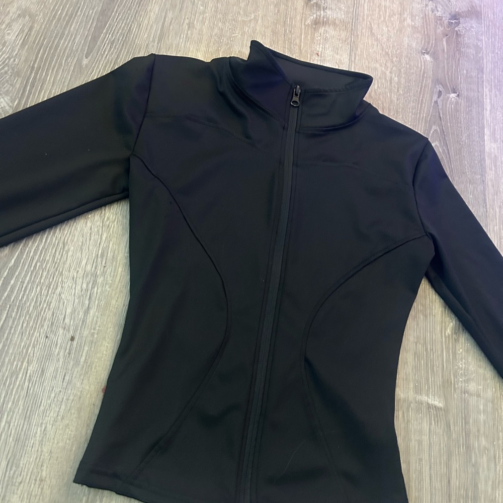 Black Tight Fitting zip up